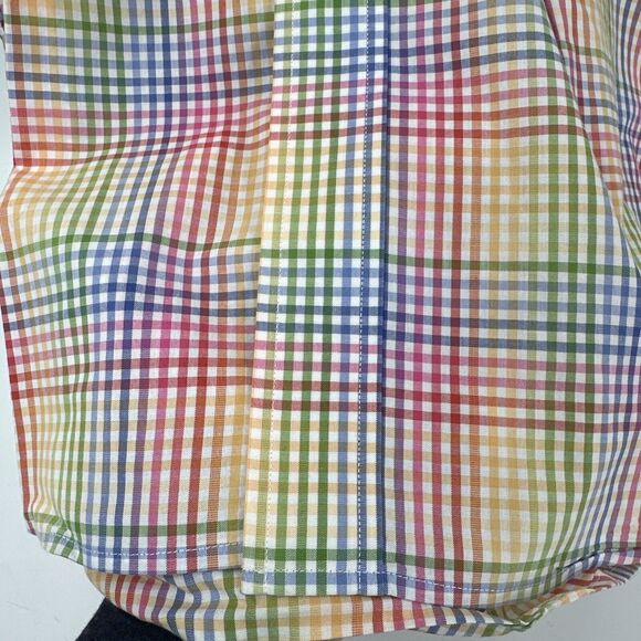 Cutter & Buck Shirt Mens XL Button Down Plaid Easter Spring Short Sleeves - Picture 5 of 9